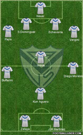 Vélez Sarsfield Formation 2012