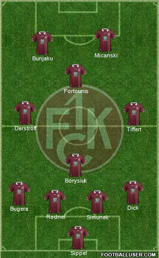 1.FC Kaiserslautern Formation 2012