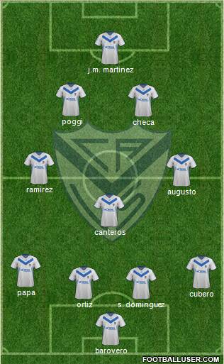 Vélez Sarsfield Formation 2012