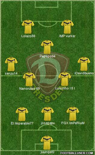 SG Dynamo Dresden Formation 2012