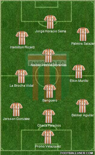 CD Envigado FC Formation 2012