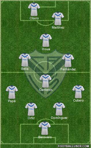 Vélez Sarsfield Formation 2012