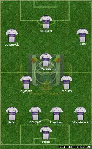 RSC Anderlecht Formation 2012