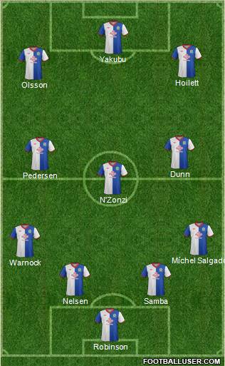 Blackburn Rovers Formation 2012