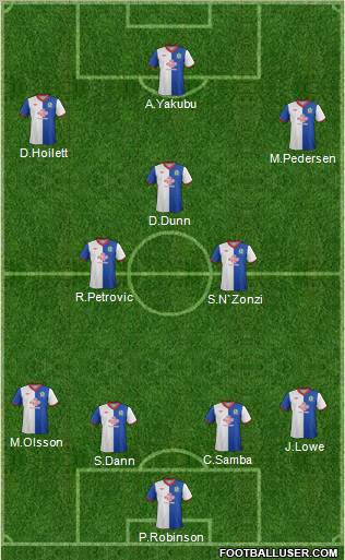 Blackburn Rovers Formation 2012