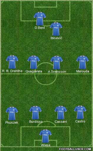 Wigan Athletic Formation 2012