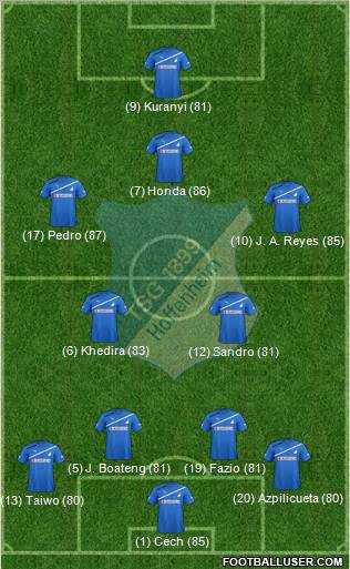 TSG 1899 Hoffenheim Formation 2012