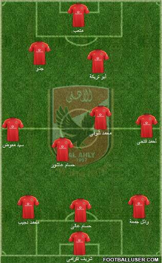 Al-Ahly Sporting Club Formation 2012