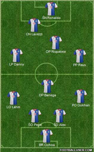 Blackburn Rovers Formation 2012