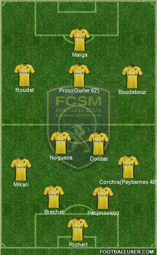 FC Sochaux-Montbéliard Formation 2012