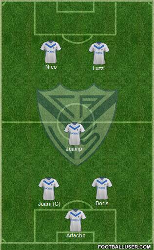 Vélez Sarsfield Formation 2012