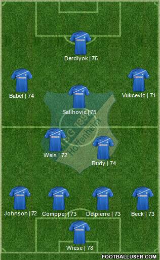 TSG 1899 Hoffenheim Formation 2012