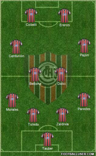 Chacarita Juniors Formation 2012