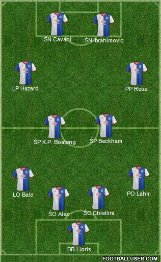 Blackburn Rovers Formation 2012