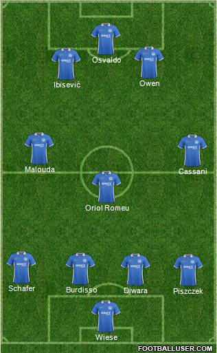 Wigan Athletic Formation 2012