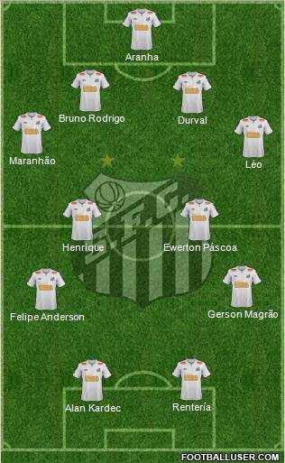 Santos FC Formation 2012