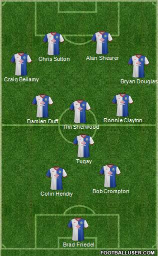 Blackburn Rovers Formation 2012