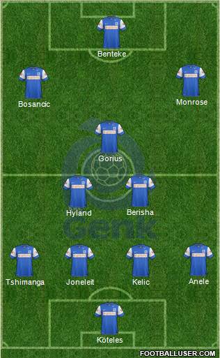 K Racing Club Genk Formation 2012