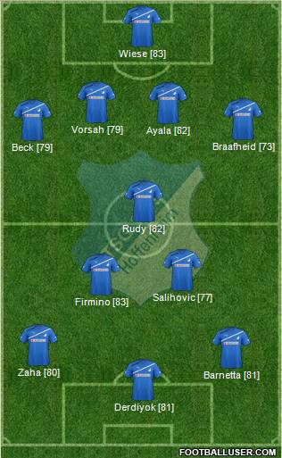 TSG 1899 Hoffenheim Formation 2012