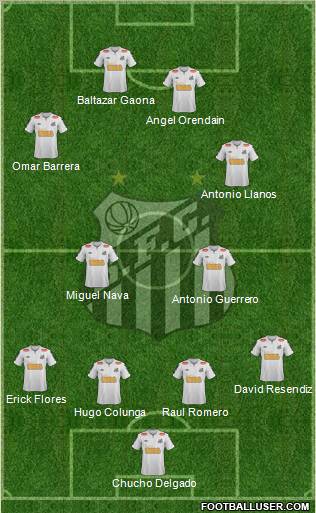 Santos FC Formation 2012