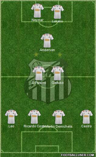 Santos FC Formation 2012