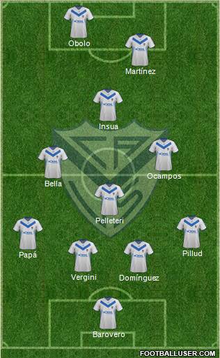 Vélez Sarsfield Formation 2012