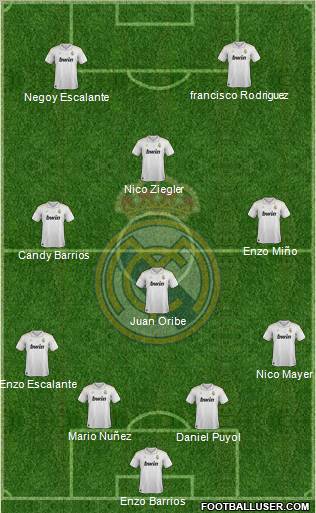 Real Madrid C.F. Formation 2012