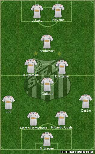 Santos FC Formation 2012