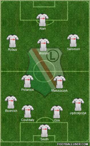 Legia Warszawa Formation 2012