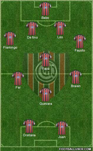 Chacarita Juniors Formation 2012