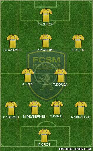 FC Sochaux-Montbéliard Formation 2012