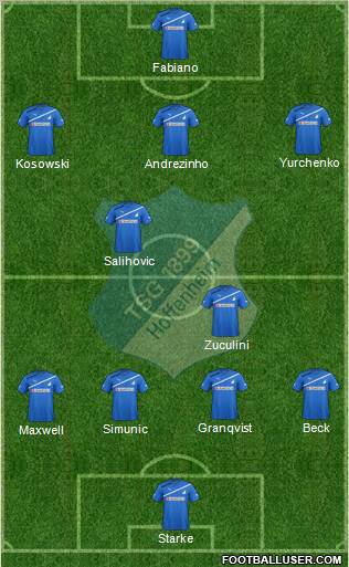 TSG 1899 Hoffenheim Formation 2012