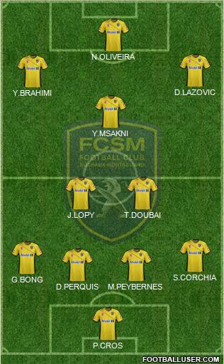 FC Sochaux-Montbéliard Formation 2012