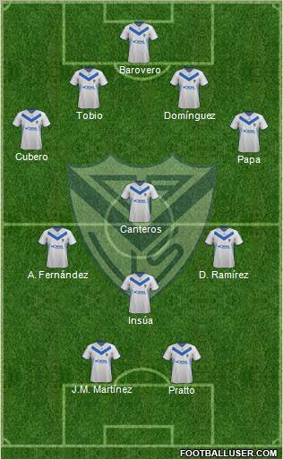 Vélez Sarsfield Formation 2012