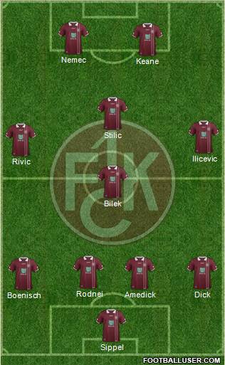 1.FC Kaiserslautern Formation 2012