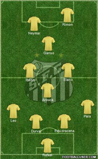 Santos FC Formation 2012