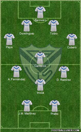 Vélez Sarsfield Formation 2012