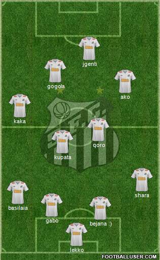 Santos FC Formation 2012