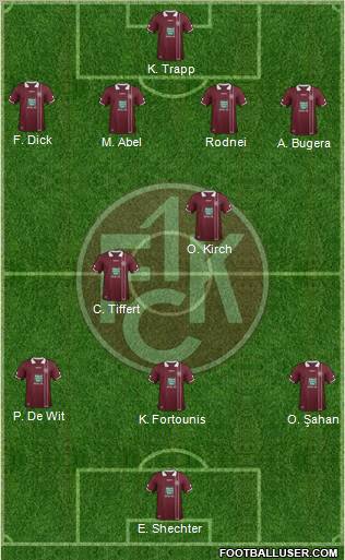 1.FC Kaiserslautern Formation 2012