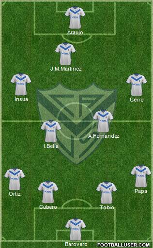 Vélez Sarsfield Formation 2012