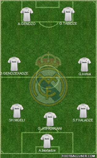 Real Madrid C.F. Formation 2012