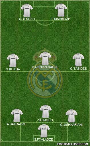 Real Madrid C.F. Formation 2012