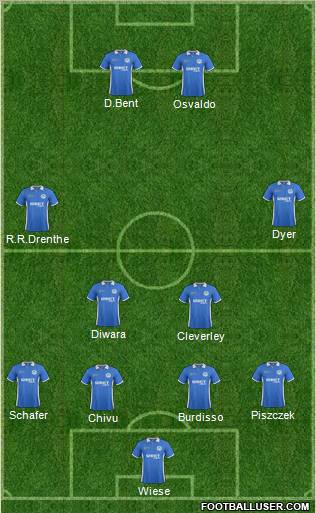 Wigan Athletic Formation 2012