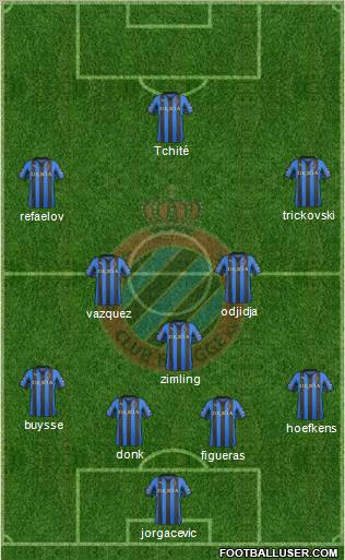 Club Brugge KV Formation 2012