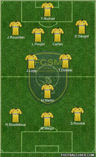 FC Sochaux-Montbéliard Formation 2012