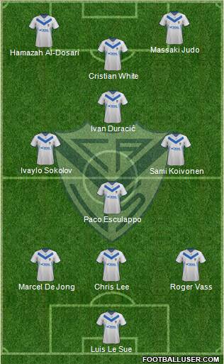 Vélez Sarsfield Formation 2012