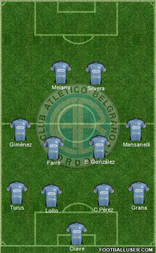 Belgrano de Córdoba Formation 2012