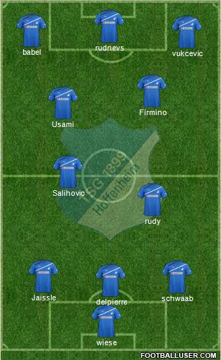 TSG 1899 Hoffenheim Formation 2012