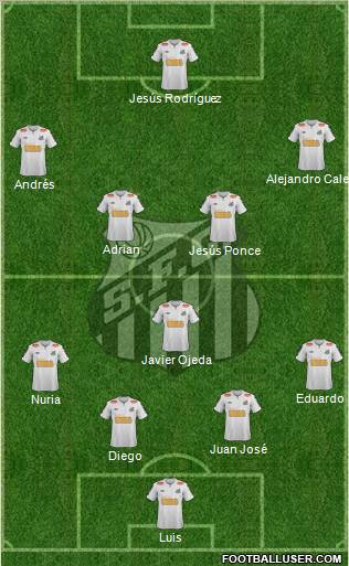 Santos FC Formation 2012