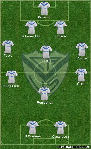 Vélez Sarsfield Formation 2012